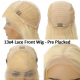  #613 Ombre Blonde Human Hair Body Wave 13x4 Lace Front Wigs With Baby Hair 150% Density
