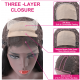Hurela Lace Part Wig Natural Color Virgin Human Hair 150% Density