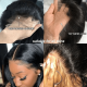 Hurela 13X4 Lace Front Wig 150% density Natural ColorBody Wave Pre-plucked Lace Front Wig 150% density Natural Color