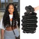 Hurela Deep Wave Hair 4PCS Brazilian Hair Bundles Loose Human Hair