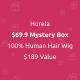 Hurela $69.9 Mystery Box-For 100% Virgin Hair Human Wig