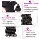 Hurela Hair 100% Human Virgin Hair Natural Wave Hair 4 Bundles With 4x4 Lace Closure