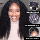 Hurela Afro Curly Wig 150% Density Kinky Curly
