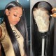 Hurela 150% Density Long Straight 13x4 Lace Frontal Wigs Natural Color