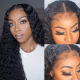 Hurela Jerry Curly 5x5 HD Lace Closure Wigs Human Hair Natural Color