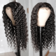 Deep Wave Hair 13x4 Pre Plucked Human Hair Lace Front Wigs 