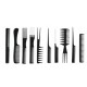 Hurela Hair Care Comb Anti Static Coarse Fine Toothed Tail Pick Combs Black Set For Wet Dry Curly And Straight Hair -T