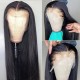 Hurela 150% Density Long Straight 13x4 Lace Frontal Wigs Natural Color