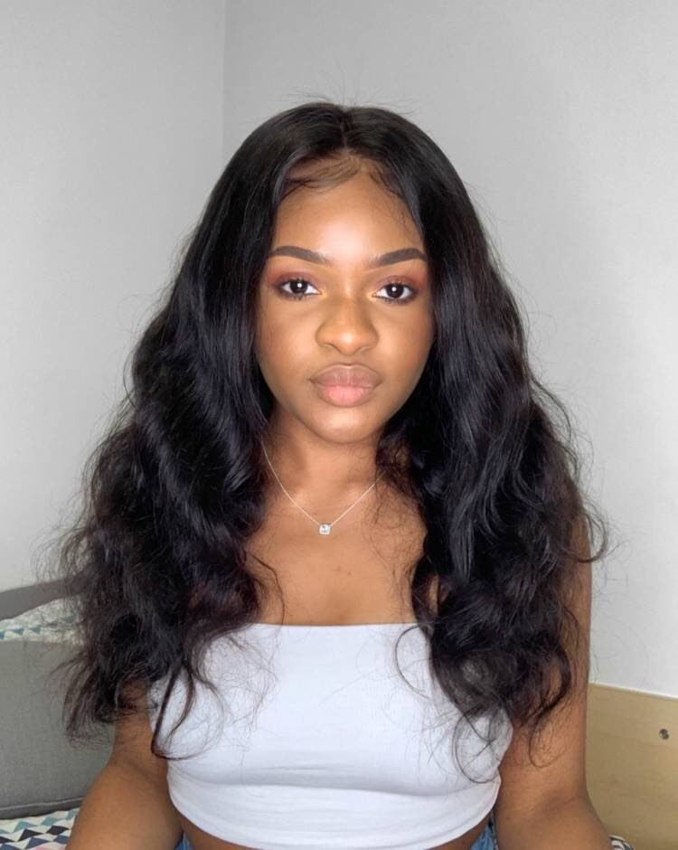 Hurela Body Wave Human Hair Wigs Pre Plucked 4x4 Human Hair Lace Front ...