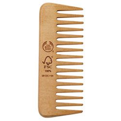 A wood comb