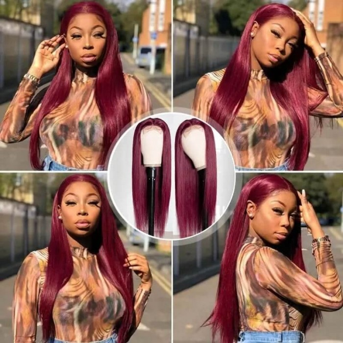 color wigs, straight hair, fall color wigs