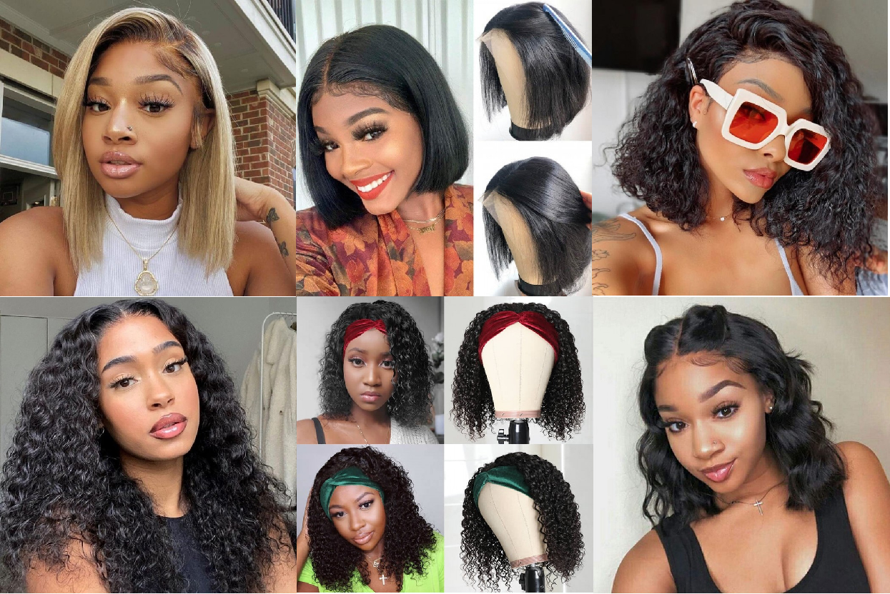 bob wigs, wigs for short heads