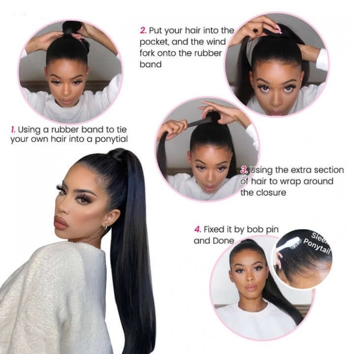 ponytail, ponytail hair, ponytail extension with clip