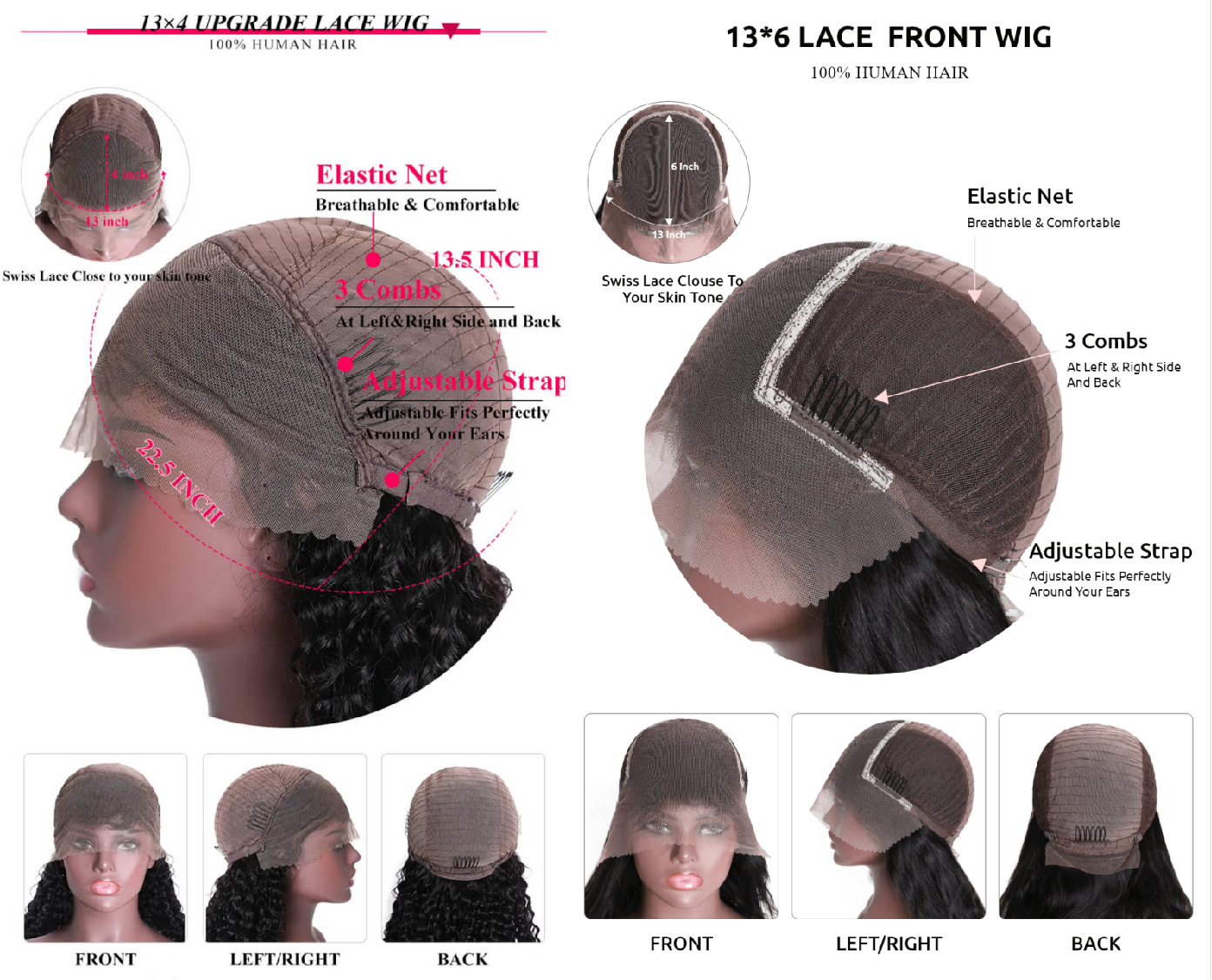 lace front wigs,13x4 lace front wigs, 13x6 lace front wigs