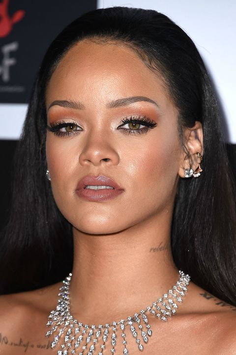 olive skin, rihanna, hair color for green eyes