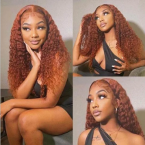 curly lace front wig